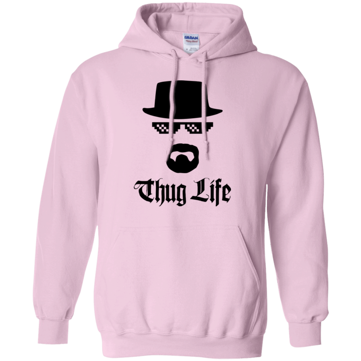 Sweatshirts Light Pink / Small Thug Life Pullover Hoodie