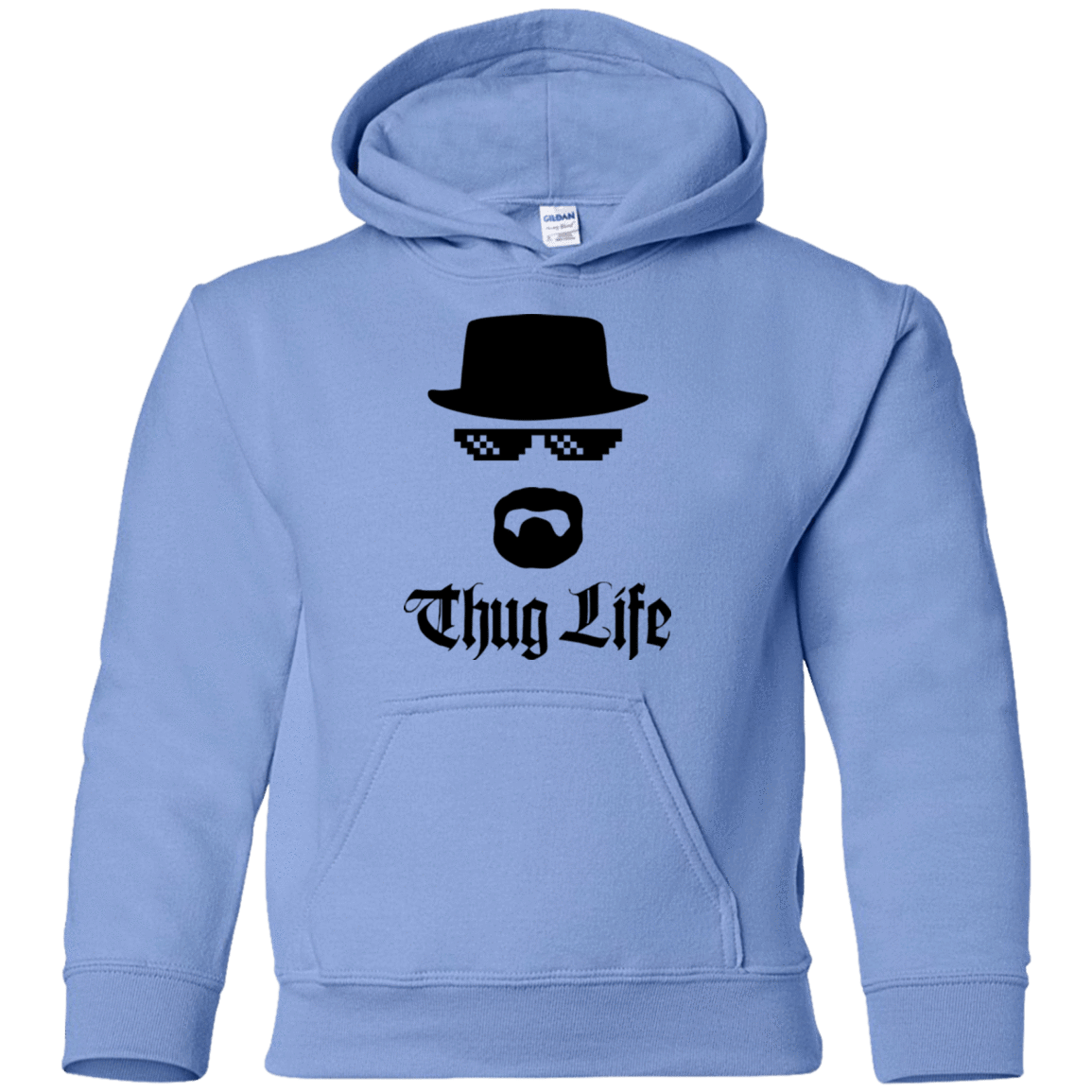 Sweatshirts Carolina Blue / YS Thug Life Youth Hoodie