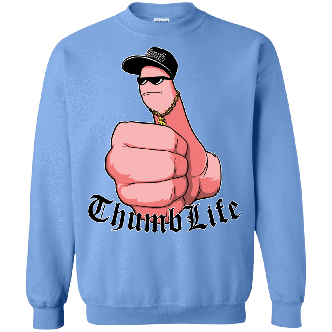 Sweatshirts Carolina Blue / Small Thumb Life Crewneck Sweatshirt
