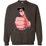 Sweatshirts Dark Chocolate / Small Thumb Life Crewneck Sweatshirt