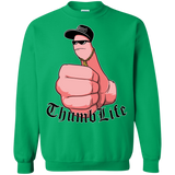 Sweatshirts Irish Green / Small Thumb Life Crewneck Sweatshirt