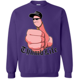Sweatshirts Purple / Small Thumb Life Crewneck Sweatshirt