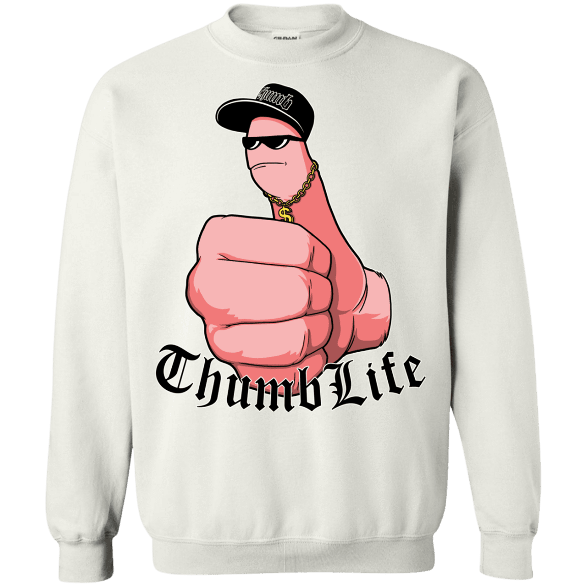 Sweatshirts White / Small Thumb Life Crewneck Sweatshirt