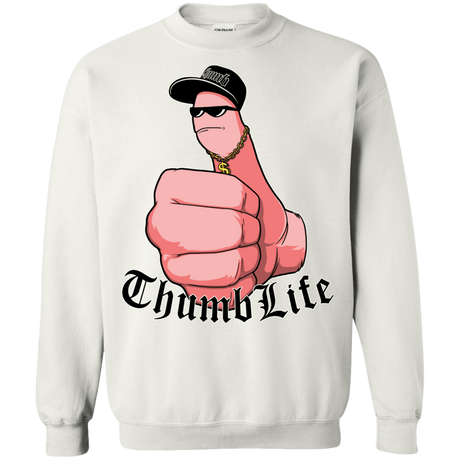 Sweatshirts White / Small Thumb Life Crewneck Sweatshirt
