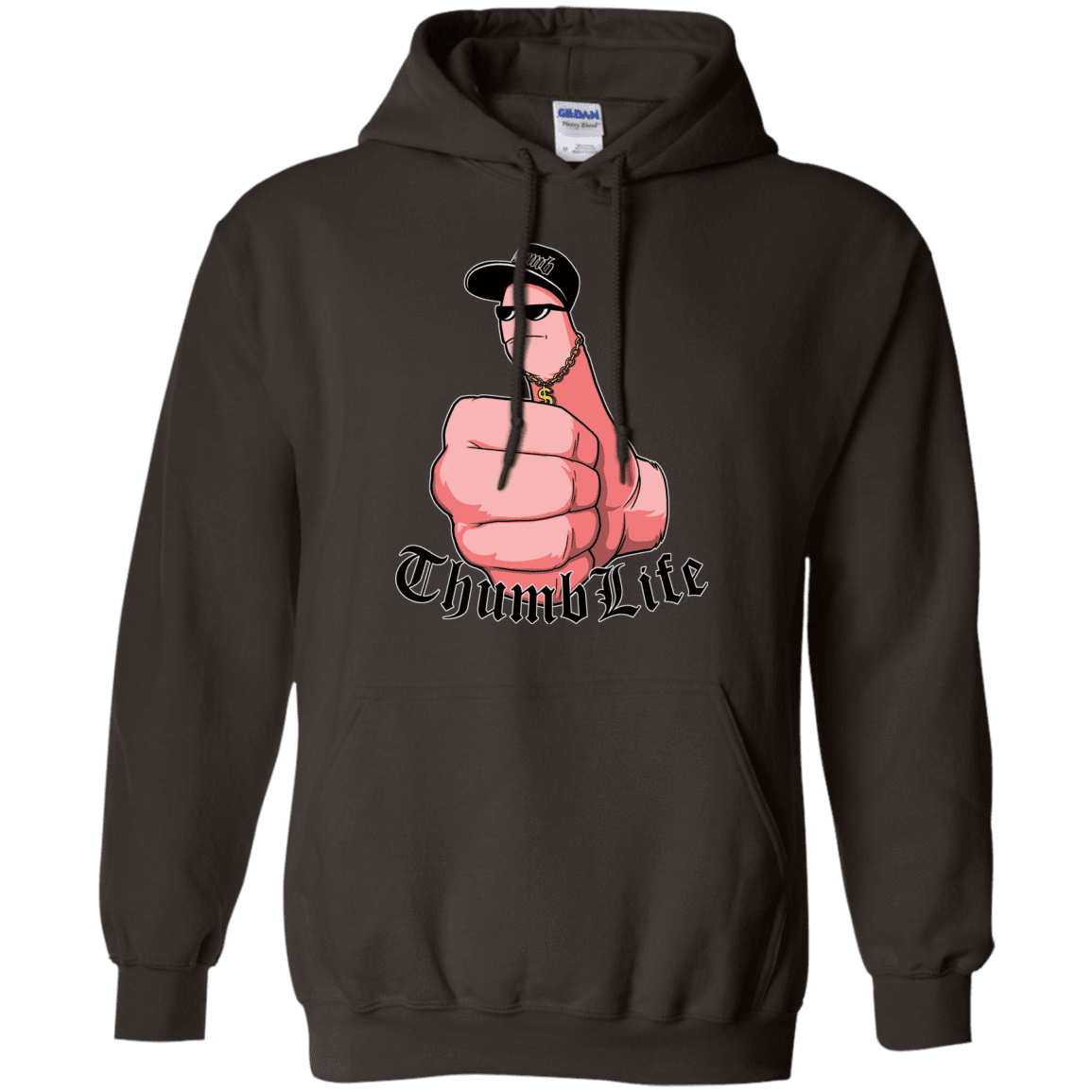 Sweatshirts Dark Chocolate / Small Thumb Life Pullover Hoodie