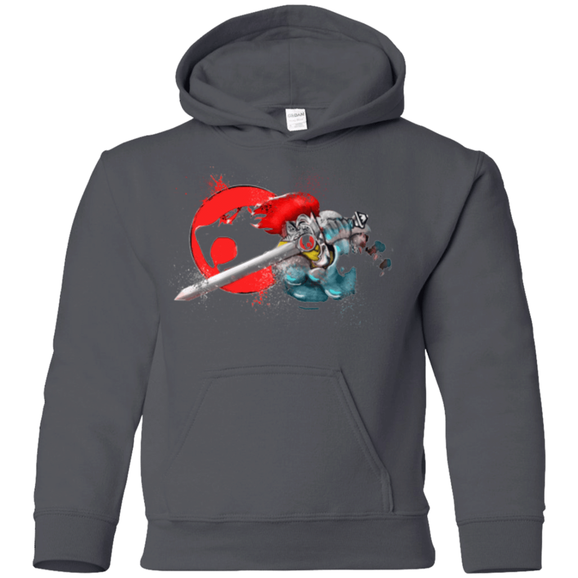 Sweatshirts Charcoal / YS Thunder-hoooo Youth Hoodie
