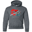 Sweatshirts Dark Heather / YS Thunder-hoooo Youth Hoodie
