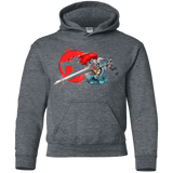 Sweatshirts Dark Heather / YS Thunder-hoooo Youth Hoodie