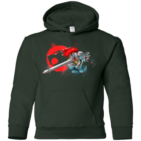 Sweatshirts Forest Green / YS Thunder-hoooo Youth Hoodie