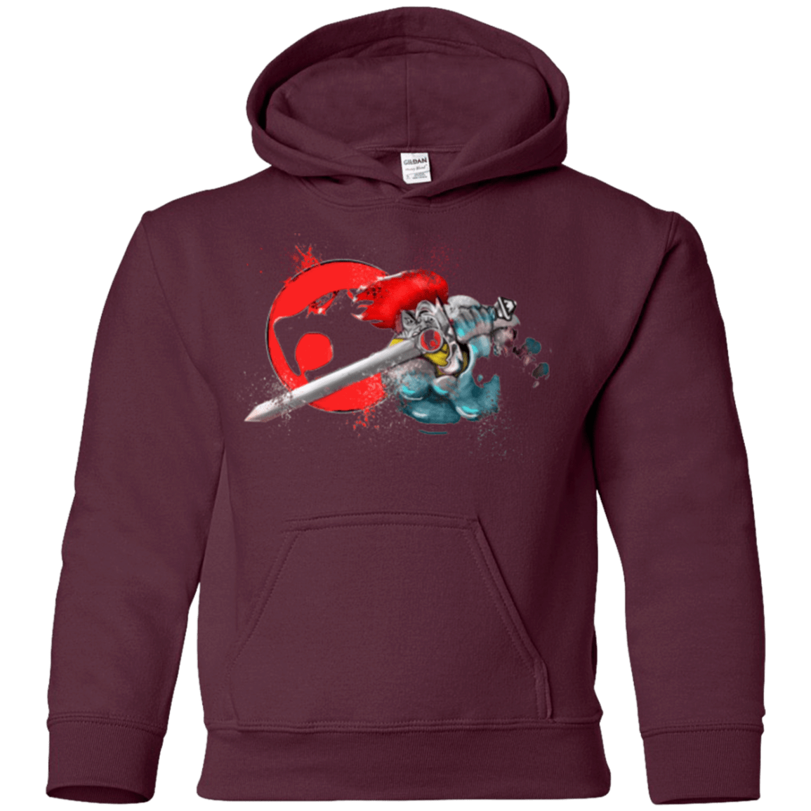 Sweatshirts Maroon / YS Thunder-hoooo Youth Hoodie