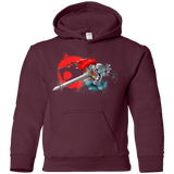 Sweatshirts Maroon / YS Thunder-hoooo Youth Hoodie