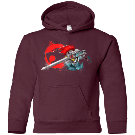 Sweatshirts Maroon / YS Thunder-hoooo Youth Hoodie