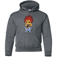 Sweatshirts Dark Heather / YS Thunder Kitty Youth Hoodie