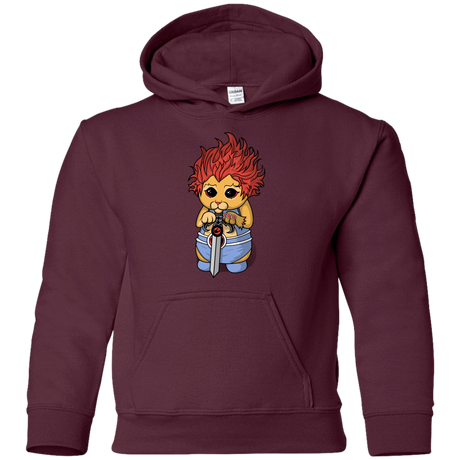 Sweatshirts Maroon / YS Thunder Kitty Youth Hoodie
