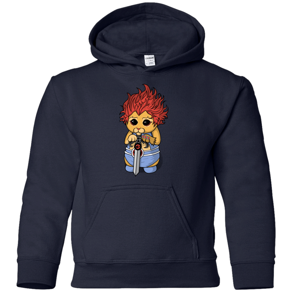 Sweatshirts Navy / YS Thunder Kitty Youth Hoodie