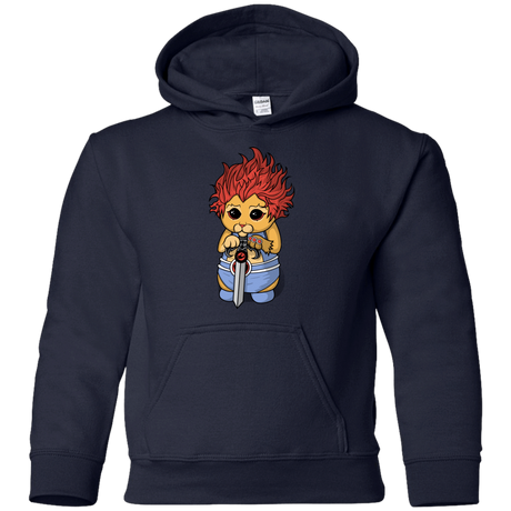 Sweatshirts Navy / YS Thunder Kitty Youth Hoodie