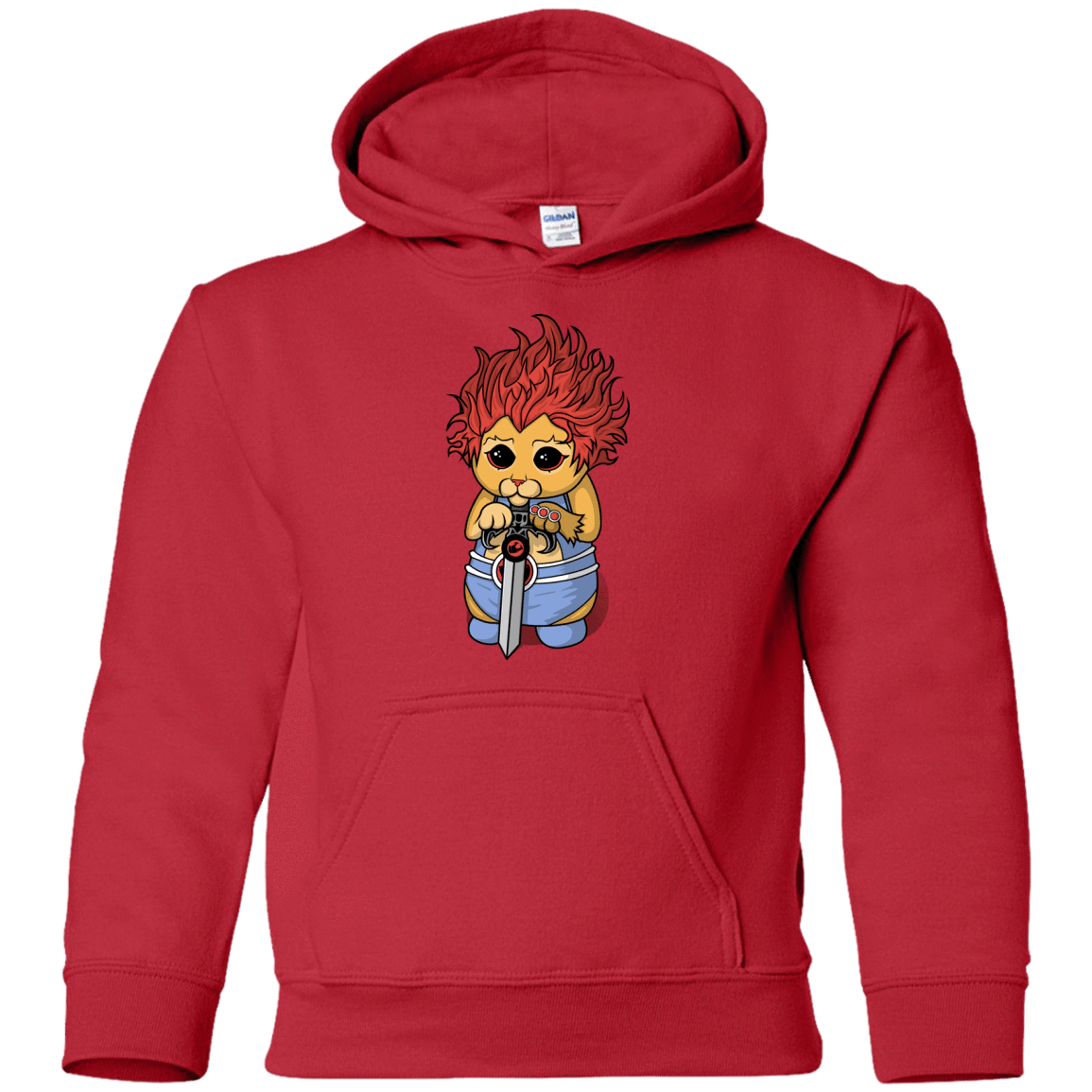 Sweatshirts Red / YS Thunder Kitty Youth Hoodie