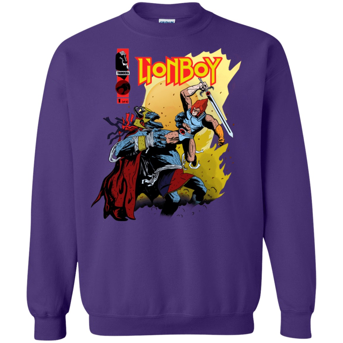 Sweatshirts Purple / S Thunderboy Crewneck Sweatshirt
