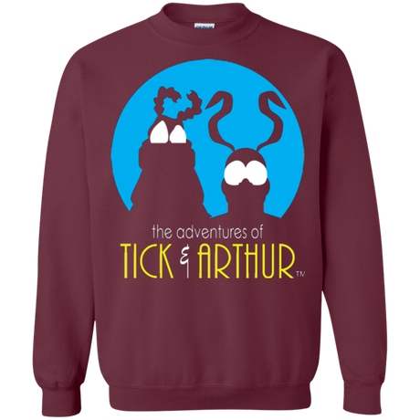 Sweatshirts Maroon / Small Tick and Arthur Crewneck Sweatshirt