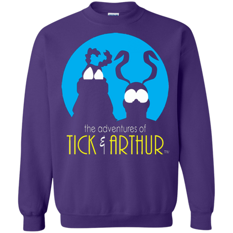 Sweatshirts Purple / Small Tick and Arthur Crewneck Sweatshirt