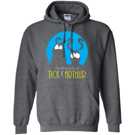 Sweatshirts Dark Heather / Small Tick and Arthur Pullover Hoodie