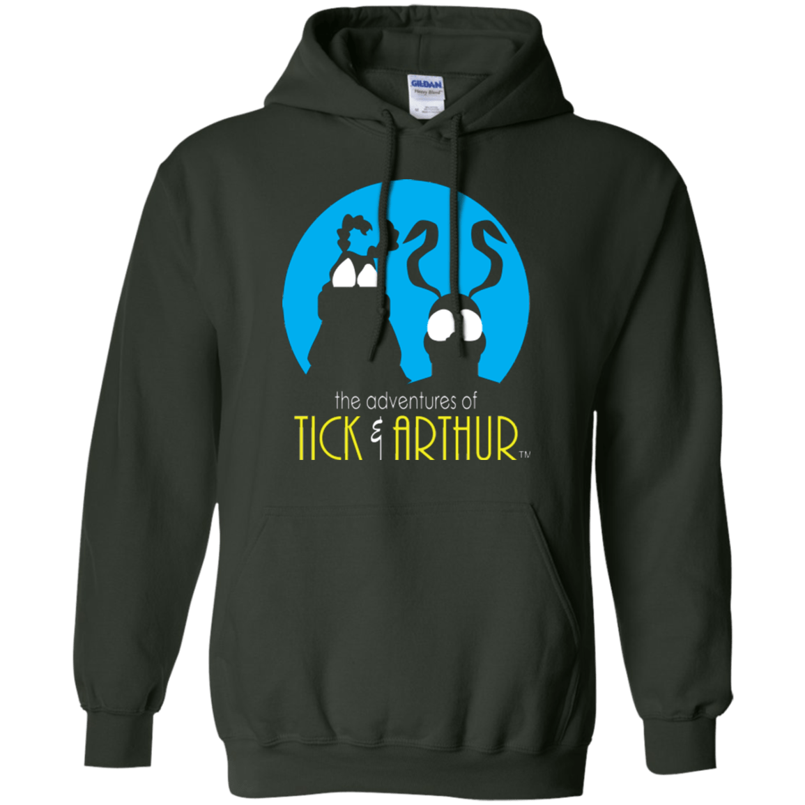 Sweatshirts Forest Green / Small Tick and Arthur Pullover Hoodie
