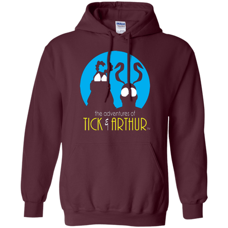 Sweatshirts Maroon / Small Tick and Arthur Pullover Hoodie