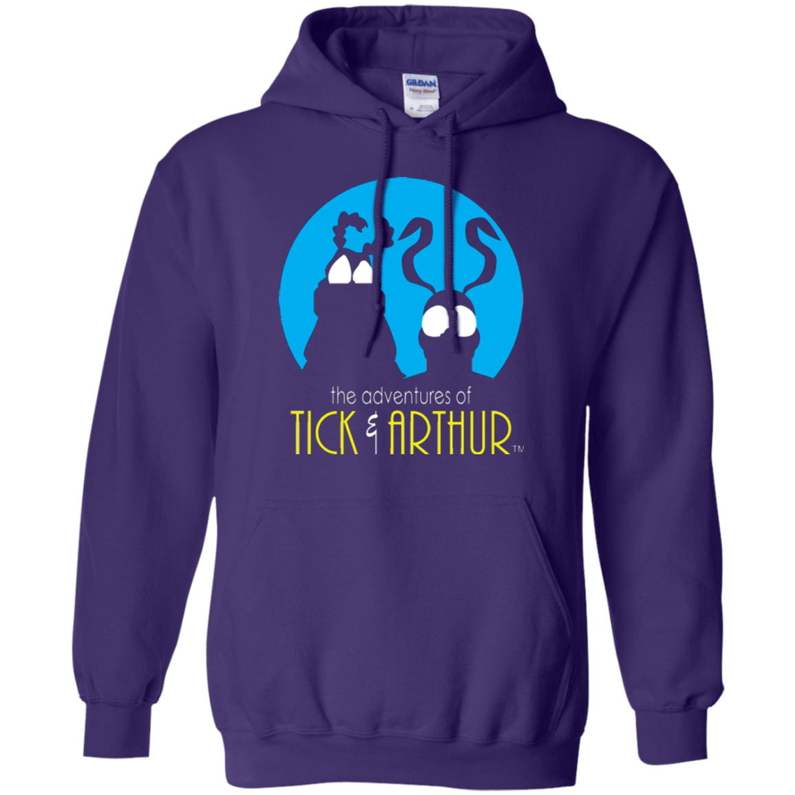 Sweatshirts Purple / Small Tick and Arthur Pullover Hoodie