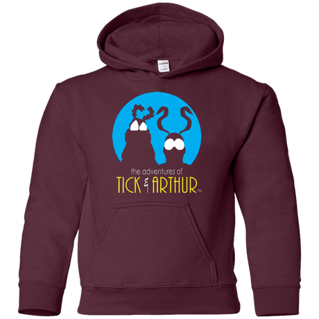 Sweatshirts Maroon / YS Tick and Arthur Youth Hoodie