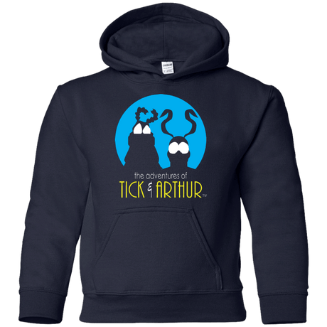 Sweatshirts Navy / YS Tick and Arthur Youth Hoodie