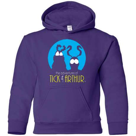 Sweatshirts Purple / YS Tick and Arthur Youth Hoodie