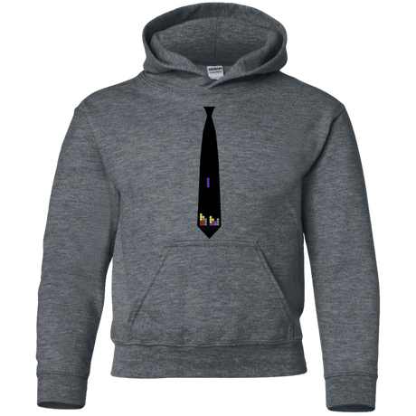 Sweatshirts Dark Heather / YS Tie tris Youth Hoodie