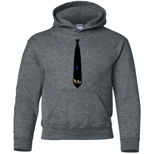 Sweatshirts Dark Heather / YS Tie tris Youth Hoodie