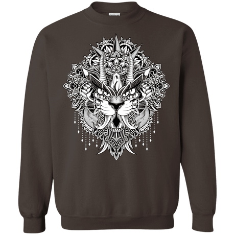 Sweatshirts Dark Chocolate / S Tiger Mandala Crewneck Sweatshirt