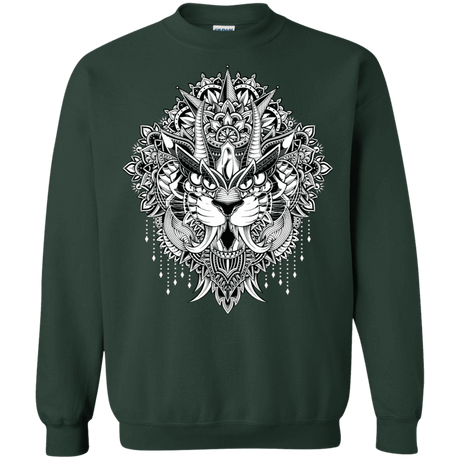 Sweatshirts Forest Green / S Tiger Mandala Crewneck Sweatshirt