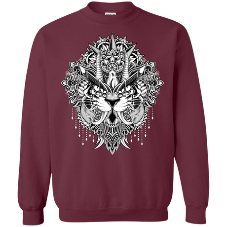 Sweatshirts Maroon / S Tiger Mandala Crewneck Sweatshirt