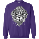 Sweatshirts Purple / S Tiger Mandala Crewneck Sweatshirt