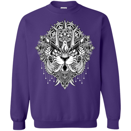 Sweatshirts Purple / S Tiger Mandala Crewneck Sweatshirt