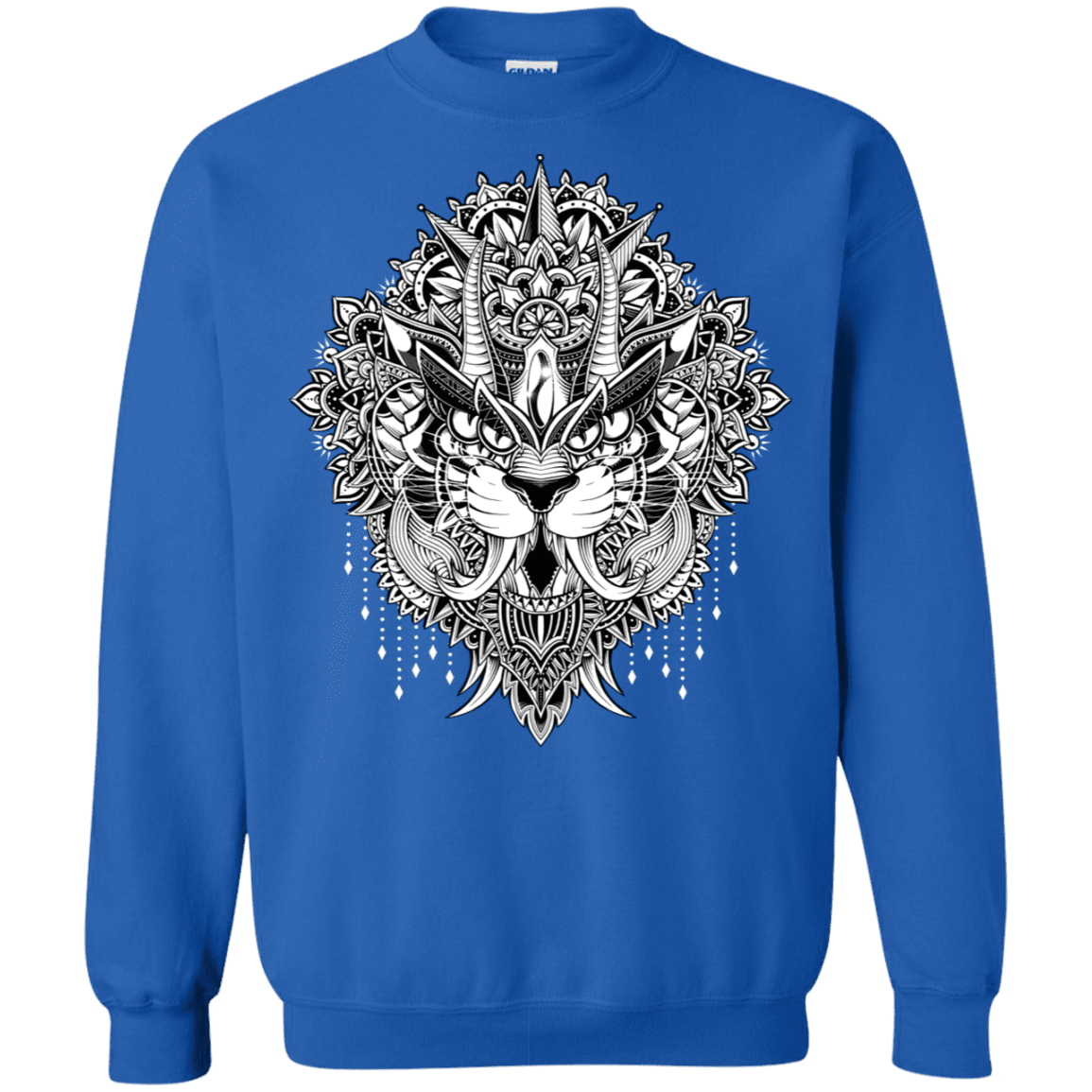 Sweatshirts Royal / S Tiger Mandala Crewneck Sweatshirt