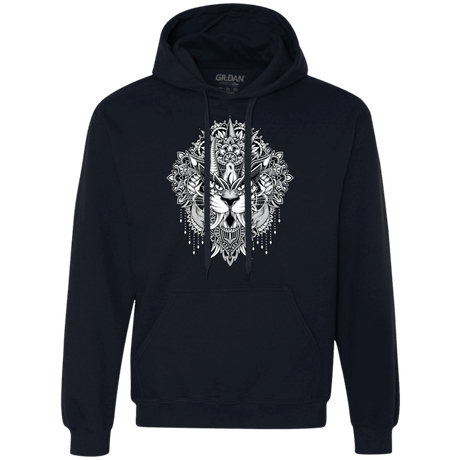 Sweatshirts Navy / S Tiger Mandala Premium Fleece Hoodie