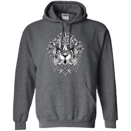 Sweatshirts Dark Heather / S Tiger Mandala Pullover Hoodie