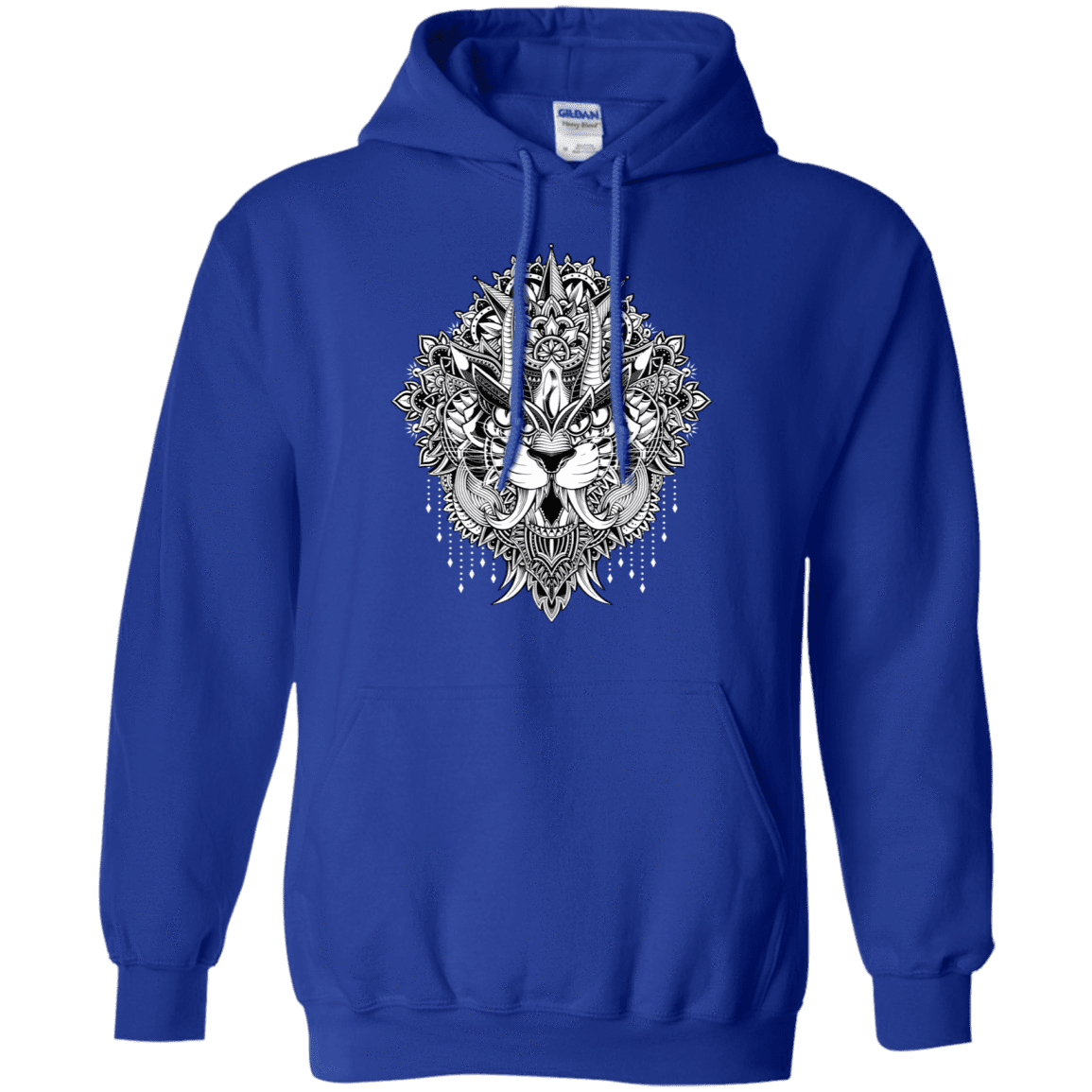 Sweatshirts Royal / S Tiger Mandala Pullover Hoodie