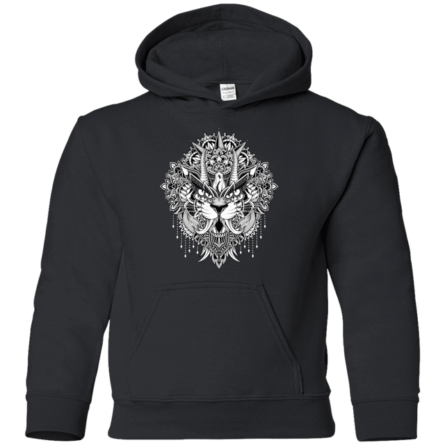 Sweatshirts Black / YS Tiger Mandala Youth Hoodie