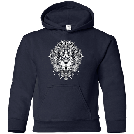 Sweatshirts Navy / YS Tiger Mandala Youth Hoodie