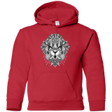 Sweatshirts Red / YS Tiger Mandala Youth Hoodie