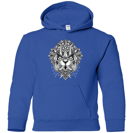 Sweatshirts Royal / YS Tiger Mandala Youth Hoodie