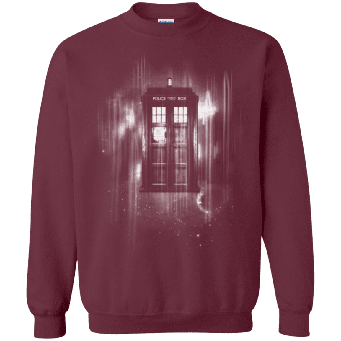 Sweatshirts Maroon / Small Time blur Crewneck Sweatshirt