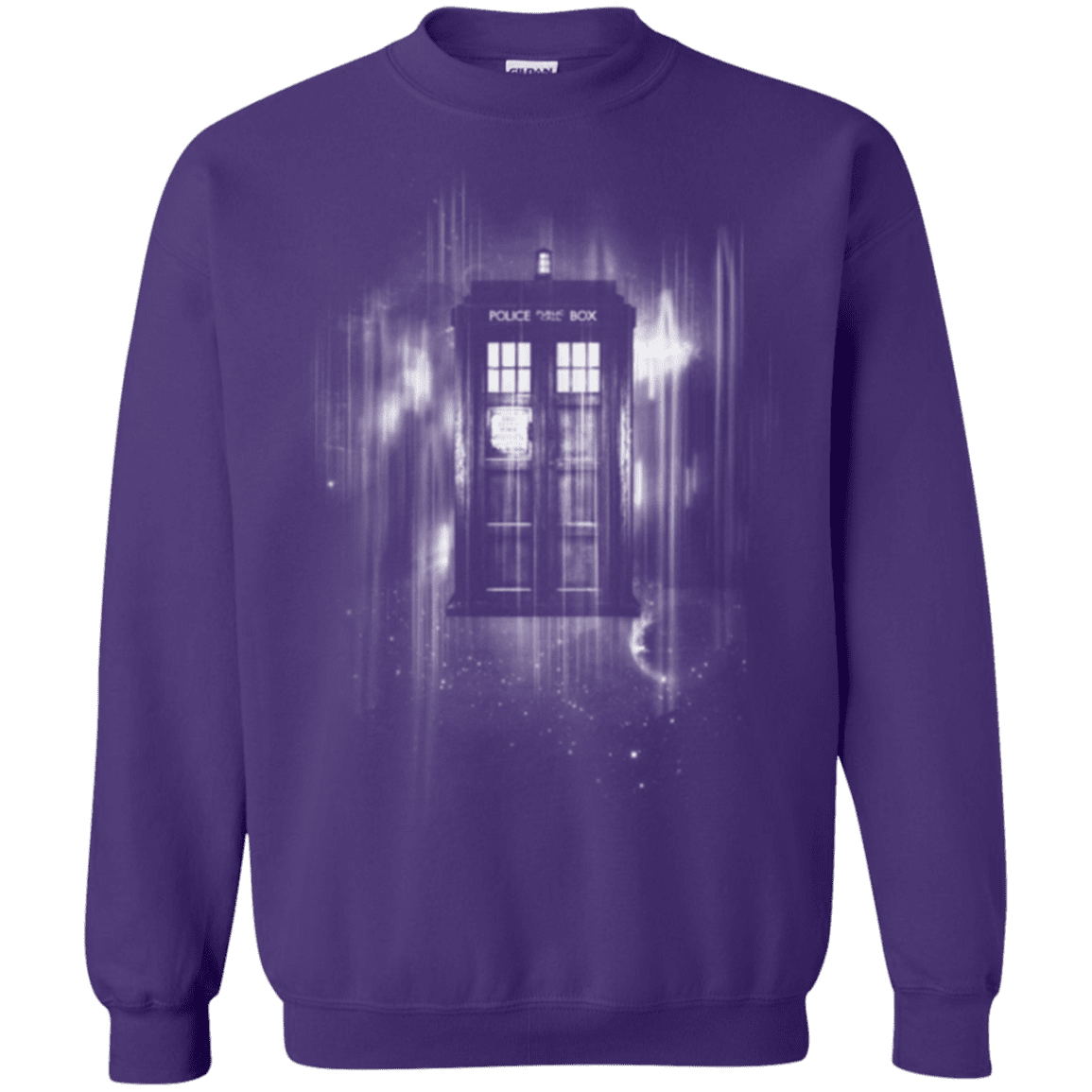 Sweatshirts Purple / Small Time blur Crewneck Sweatshirt