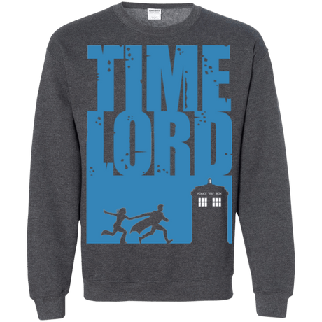 Sweatshirts Dark Heather / Small Time Lord Allons-y! Crewneck Sweatshirt