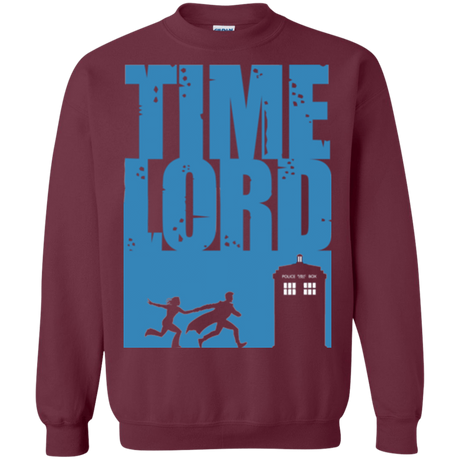 Sweatshirts Maroon / Small Time Lord Allons-y! Crewneck Sweatshirt